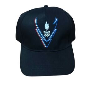 NWT TU Paris‎ France Olympic 2024 Hook & Loop Cotton Baseball Cap Adjustable